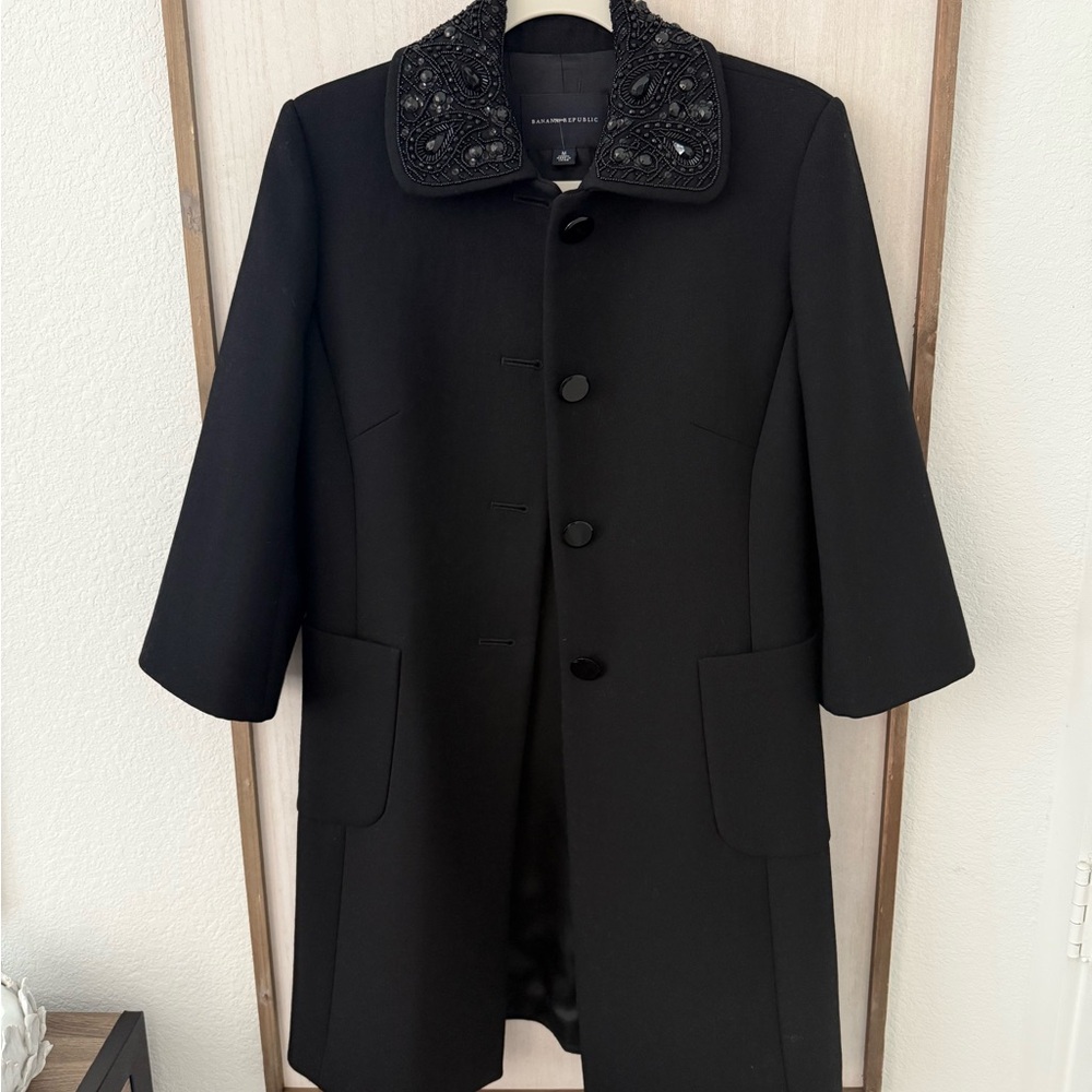 Banana Republic Wool Beaded Jacket Medium